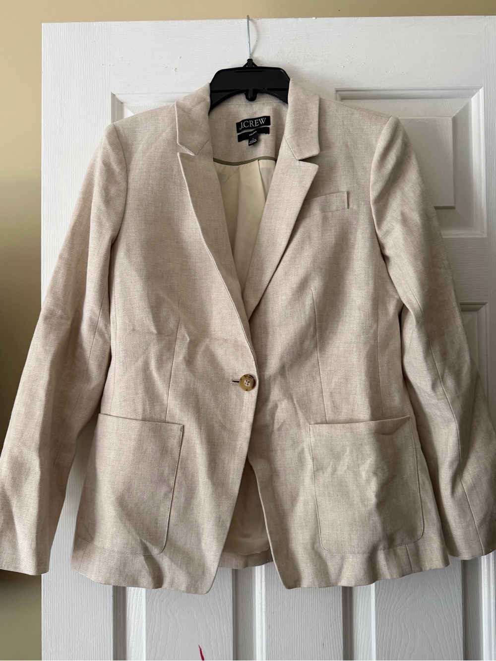 J.Crew ‘Helena’ women’s linen blend blazer, size 6,
